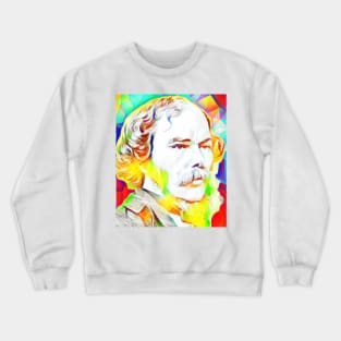 George Henry Lewes Colourful Portrait | George Henry Lewes Artwork 11 Crewneck Sweatshirt